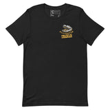 Alligator Alcatraz shirt featuring a funny gator graphic on a black unisex tee, perfect for swamp humor.