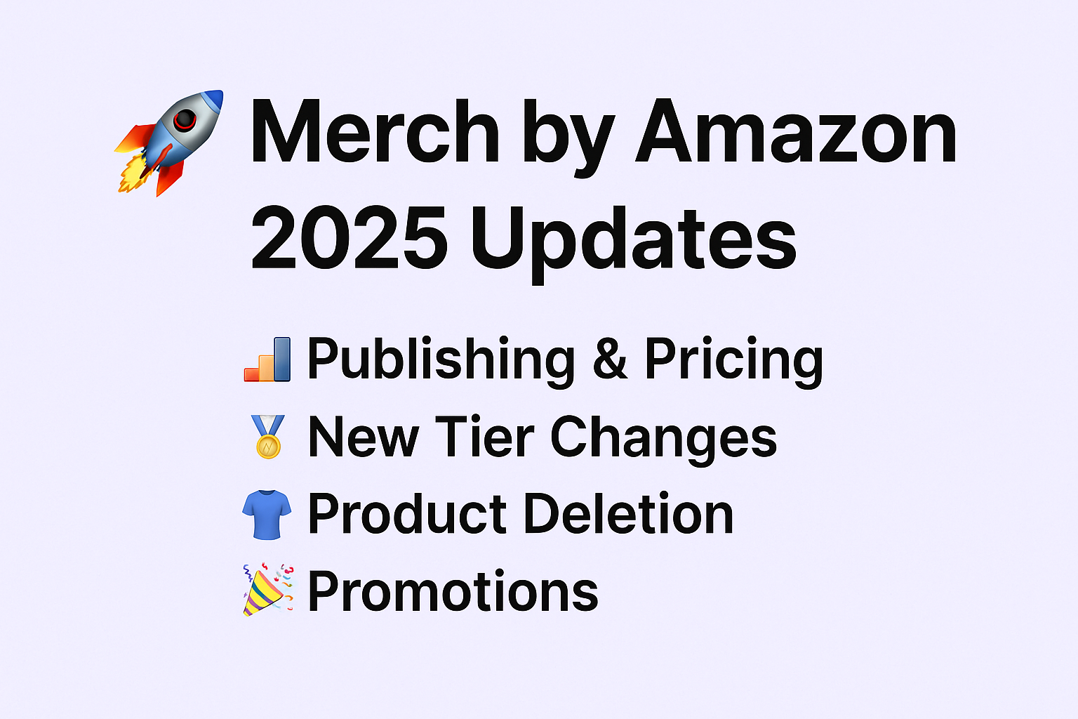 Big news for all Merch by Amazon sellers!