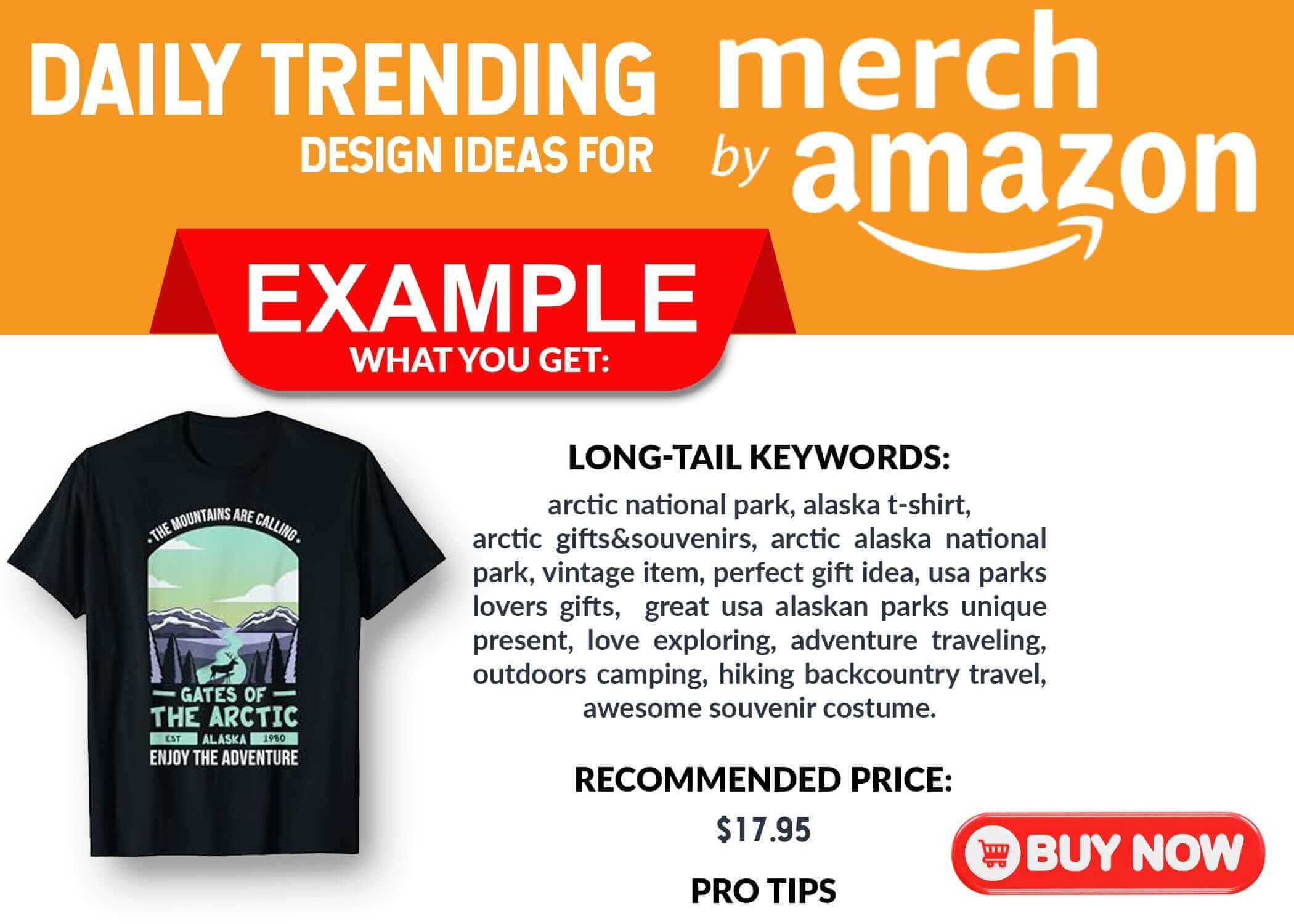Daily Merch by Amazon Design Ideas with Trending Keywords - available at Merch Crafter™ Main image