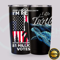 Custom Tumbler Designs for Merch by Amazon featuring patriotic and turtle-themed graphics
