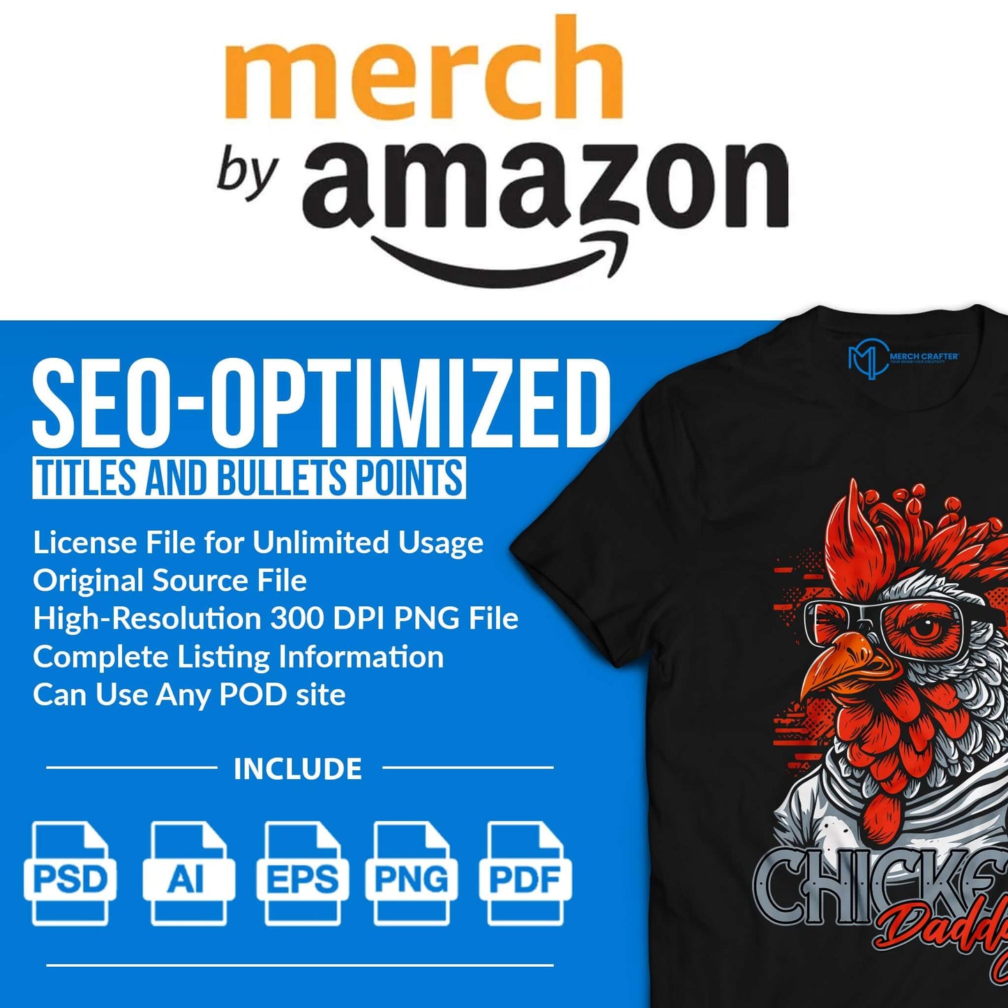 merch_by_amazon_banner.jpg for print-on-demand best selling designs by Merch Crafter™