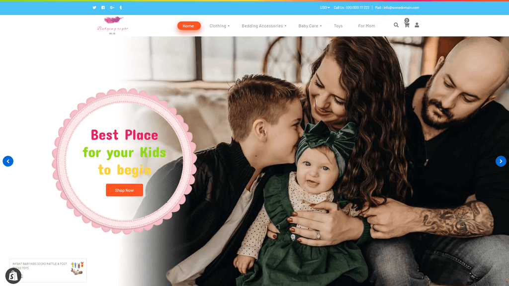 A fully functional Shopify store + Social Media pages - available at Merch Crafter™