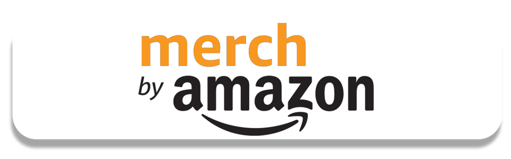 Merch by Amazon logo for print-on-demand services and customizable apparel.