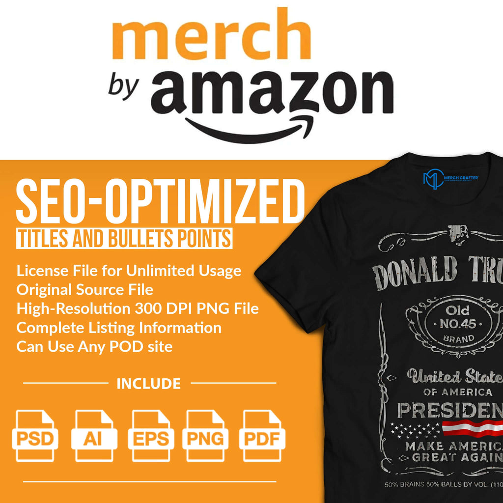 Custom Merch by Amazon T-Shirt Designs with Expert Keyword Research - available at Merch Crafter™