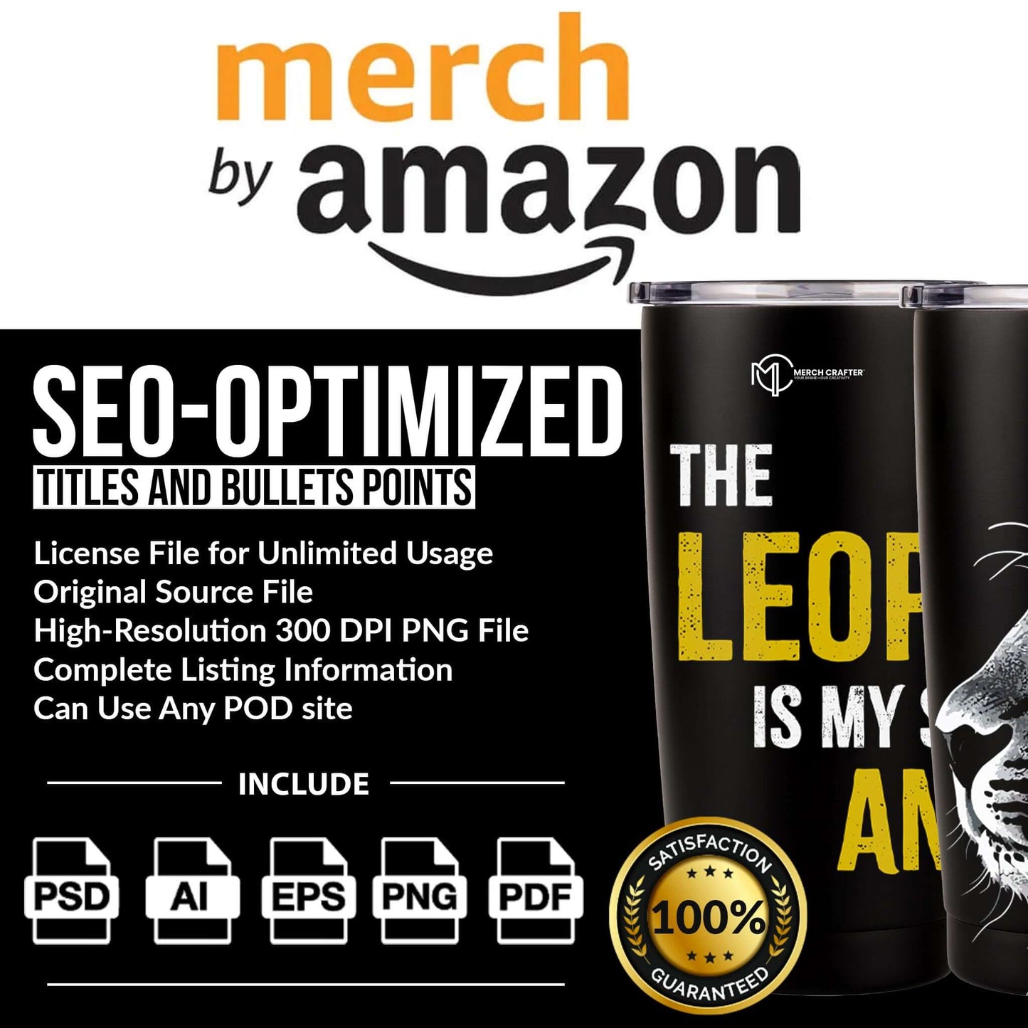 Custom Tumbler Designs & Keyword Research for Merch by Amazon