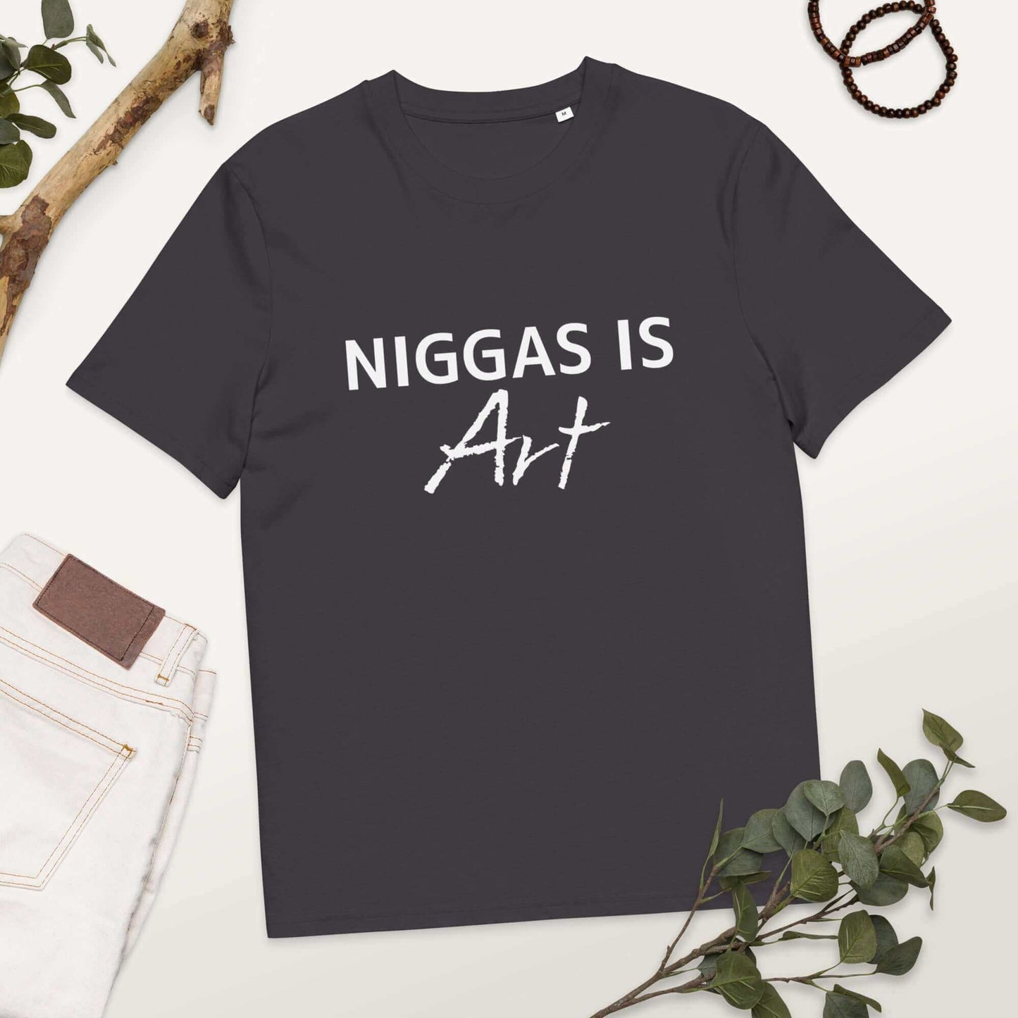 NIGGAS IS ART Unisex organic cotton t-shirt