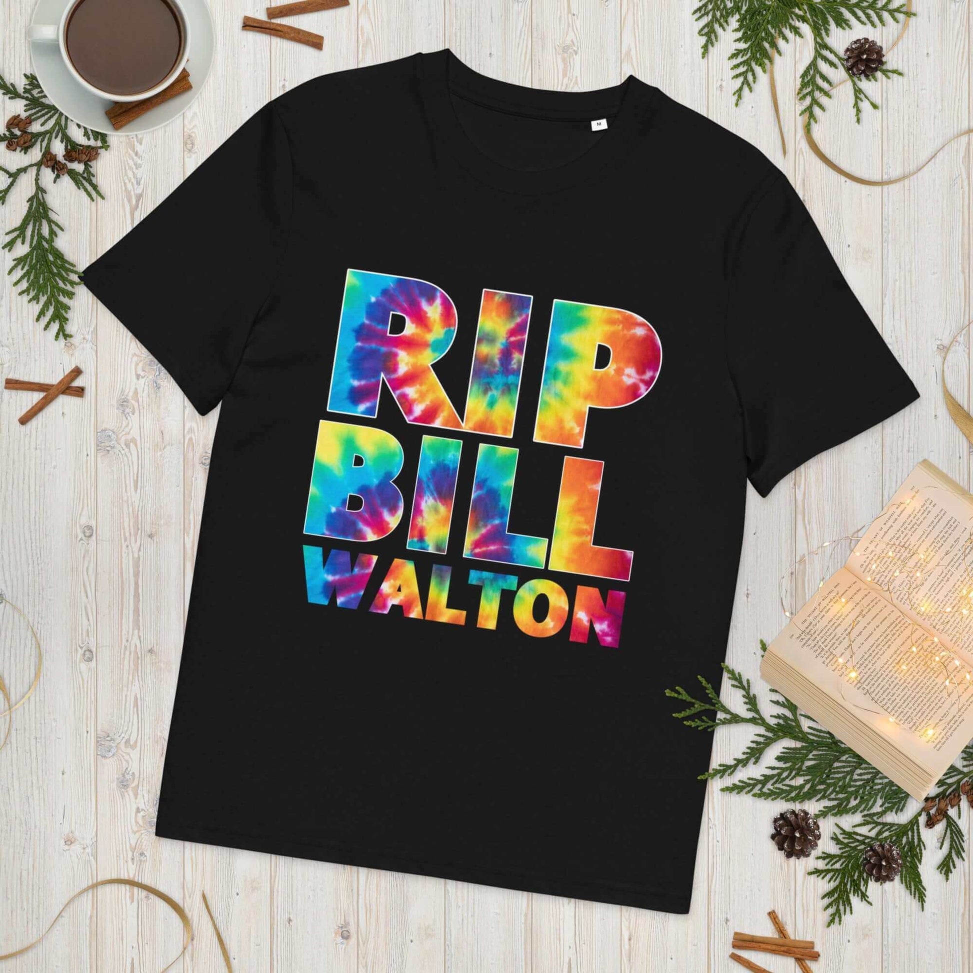 RIP Bill Walton Tie Dye Unisex organic cotton t-shirt