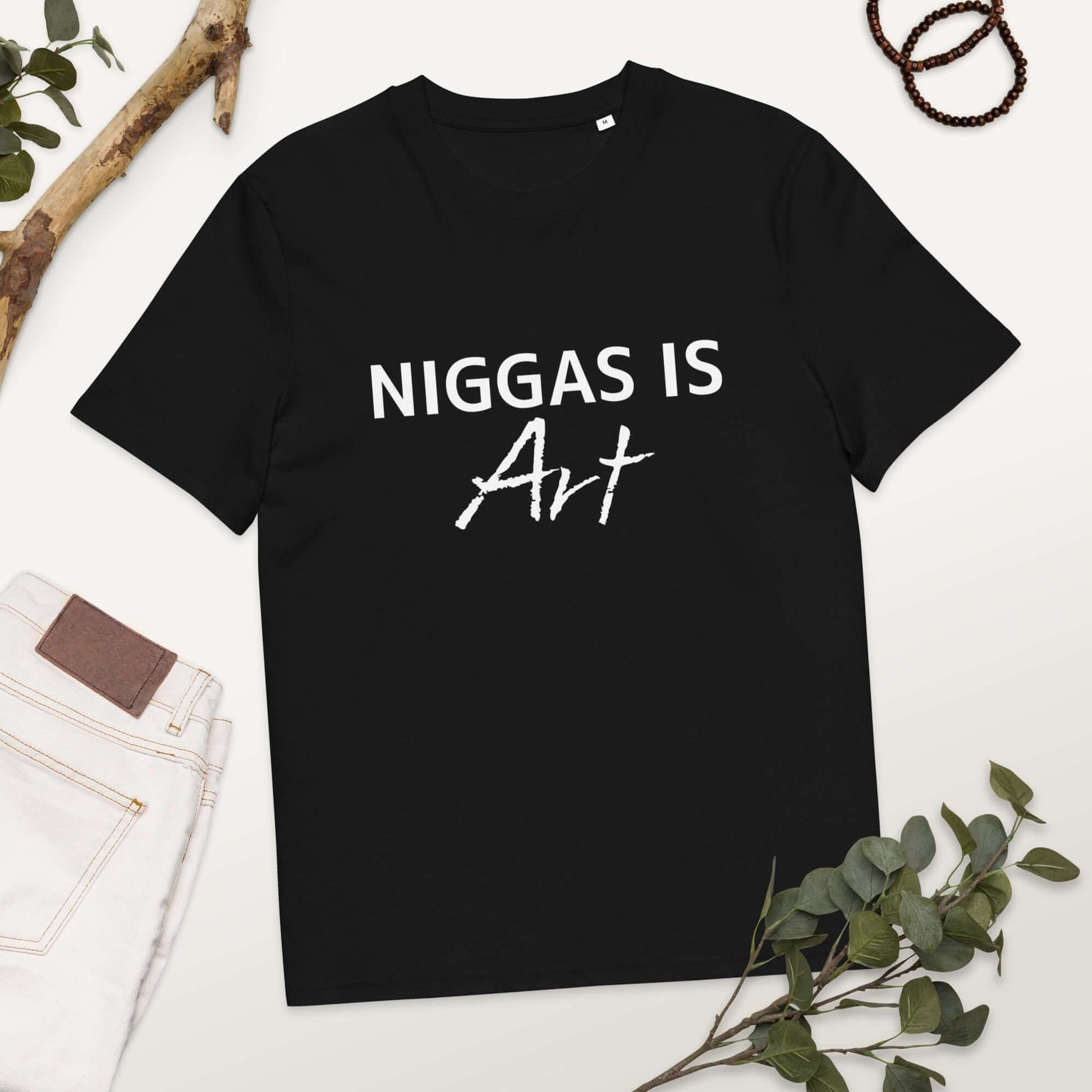 NIGGAS IS ART Unisex organic cotton t-shirt