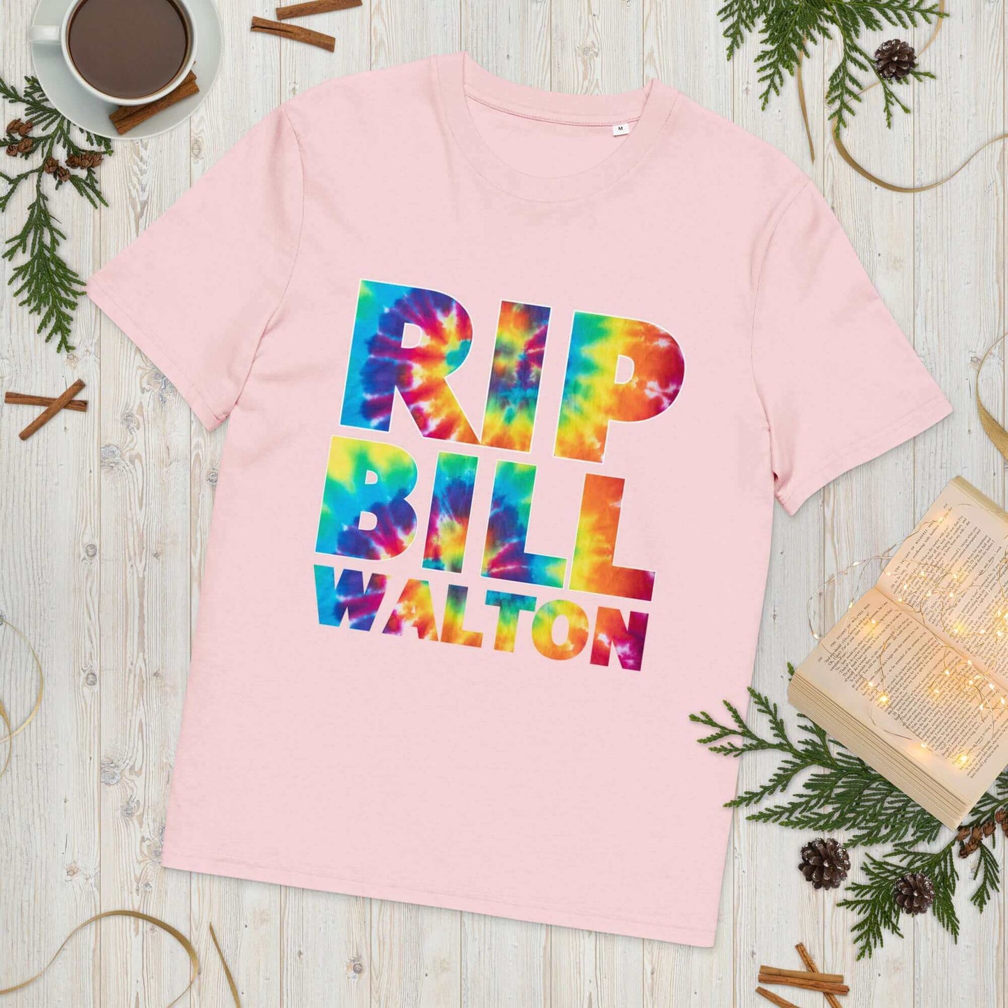 RIP Bill Walton Tie Dye Unisex organic cotton t-shirt