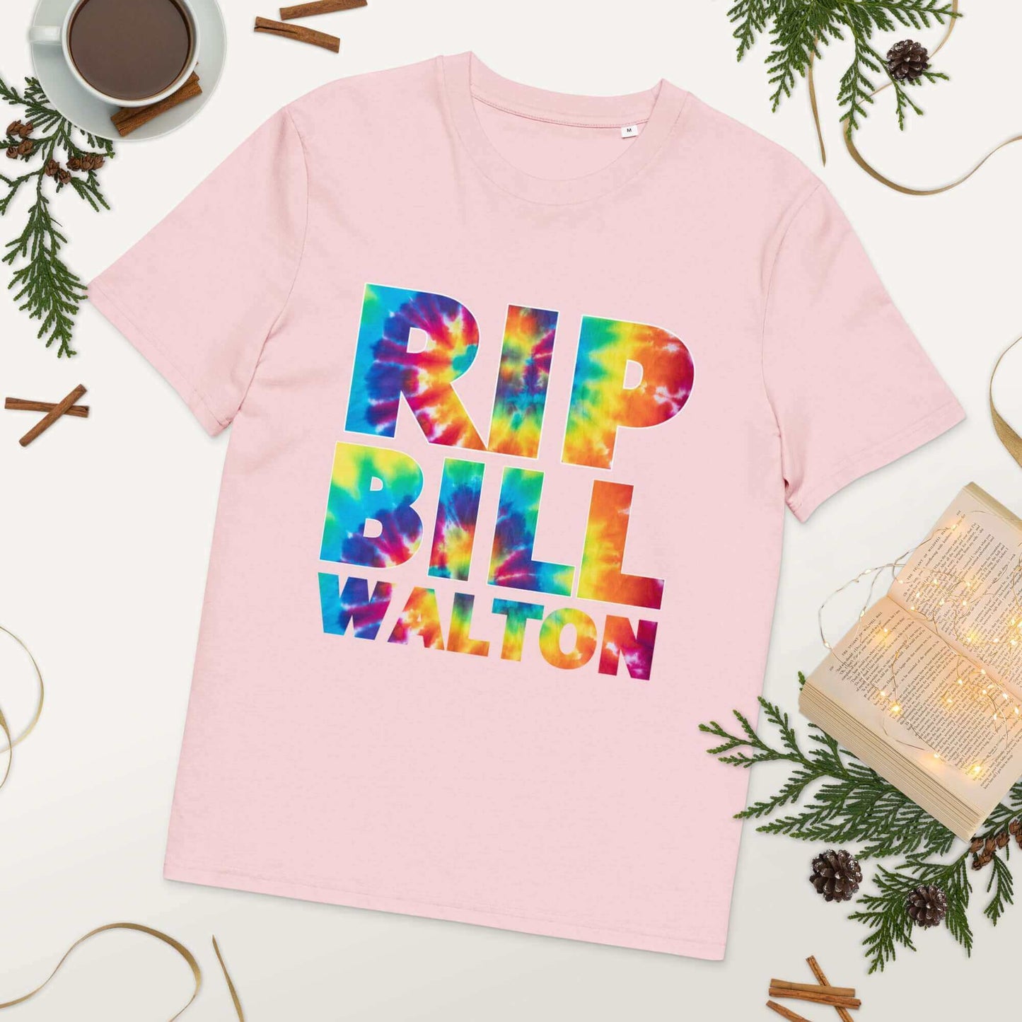 RIP Bill Walton Tie Dye Unisex organic cotton t-shirt