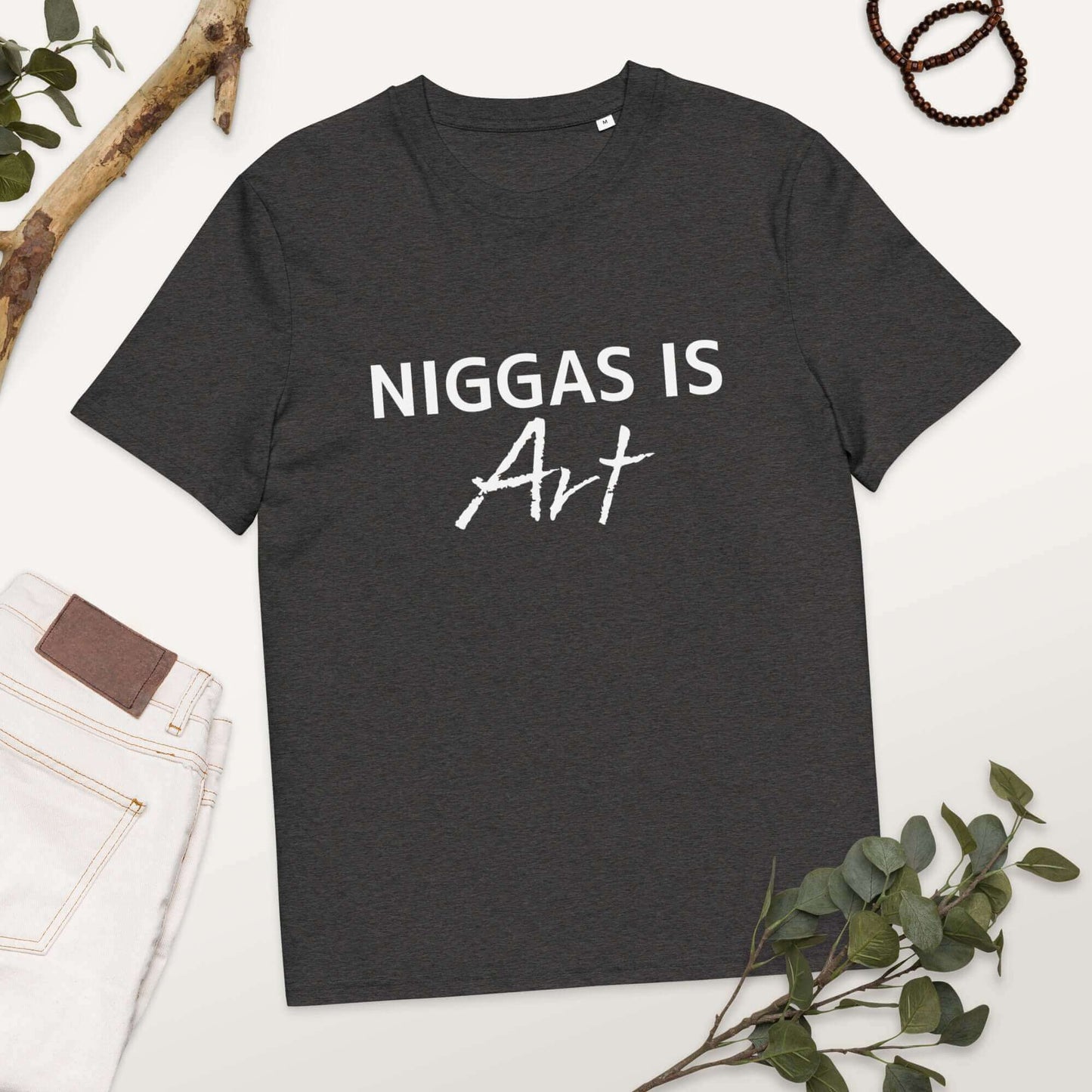 NIGGAS IS ART Unisex organic cotton t-shirt