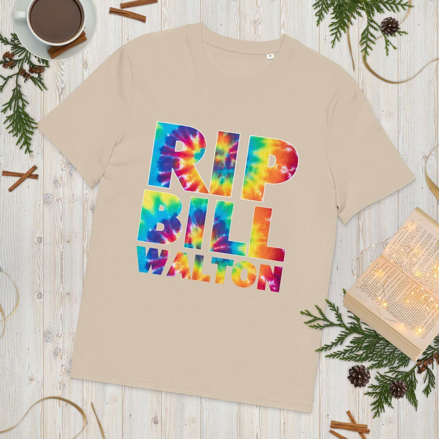 RIP Bill Walton Tie Dye Unisex organic cotton t-shirt