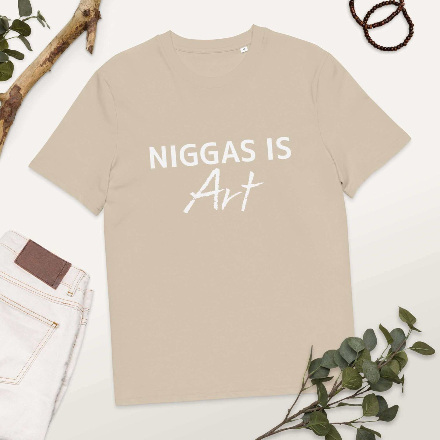 NIGGAS IS ART Unisex organic cotton t-shirt