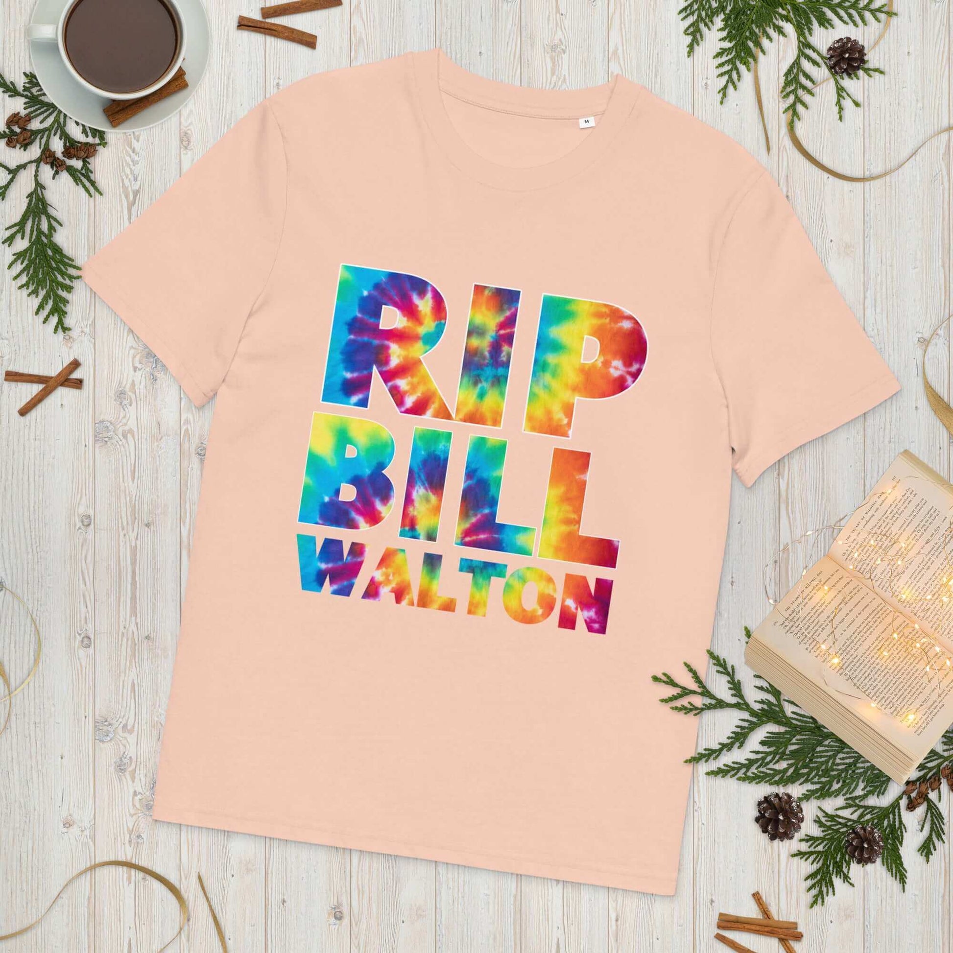 RIP Bill Walton Tie Dye Unisex organic cotton t-shirt