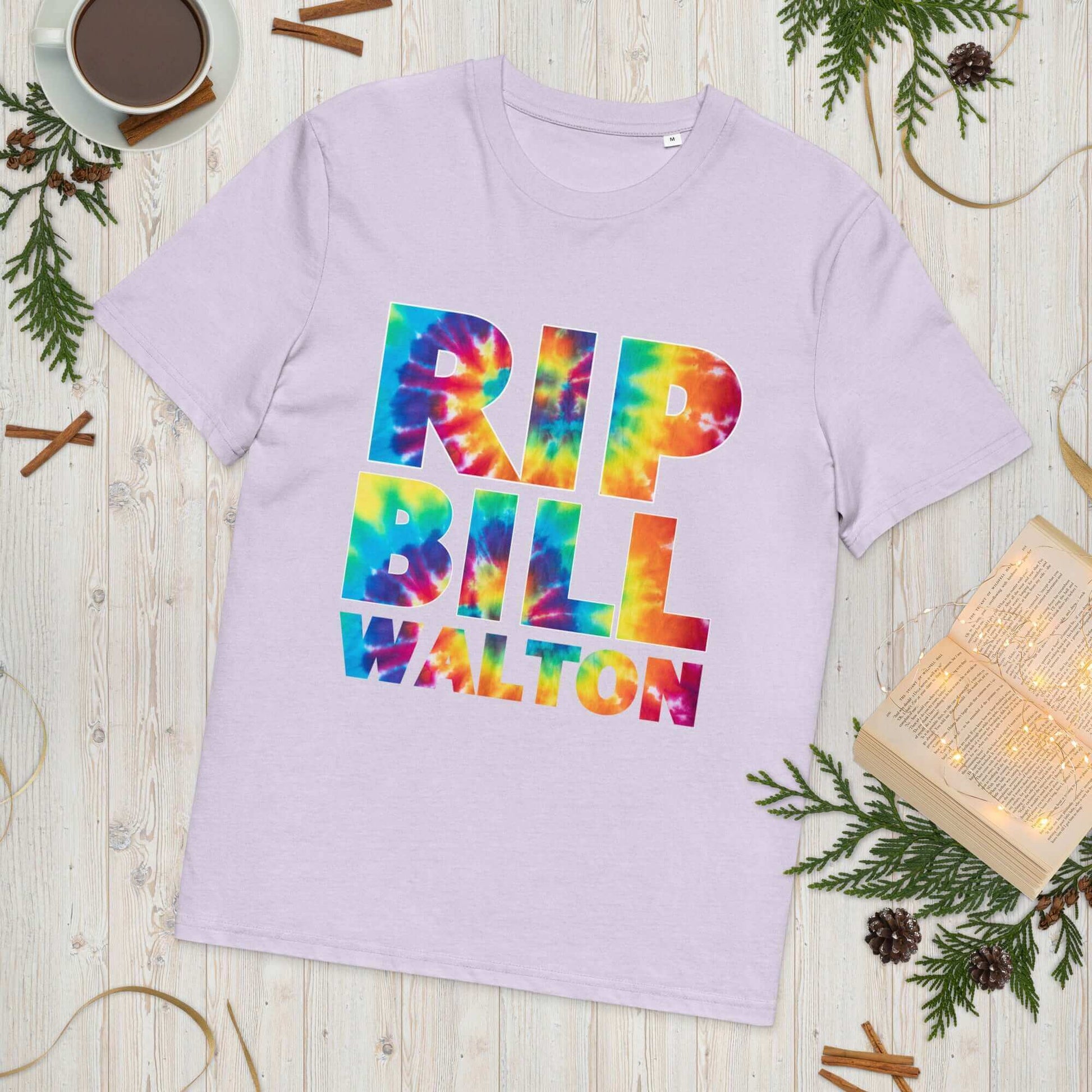 RIP Bill Walton Tie Dye Unisex organic cotton t-shirt