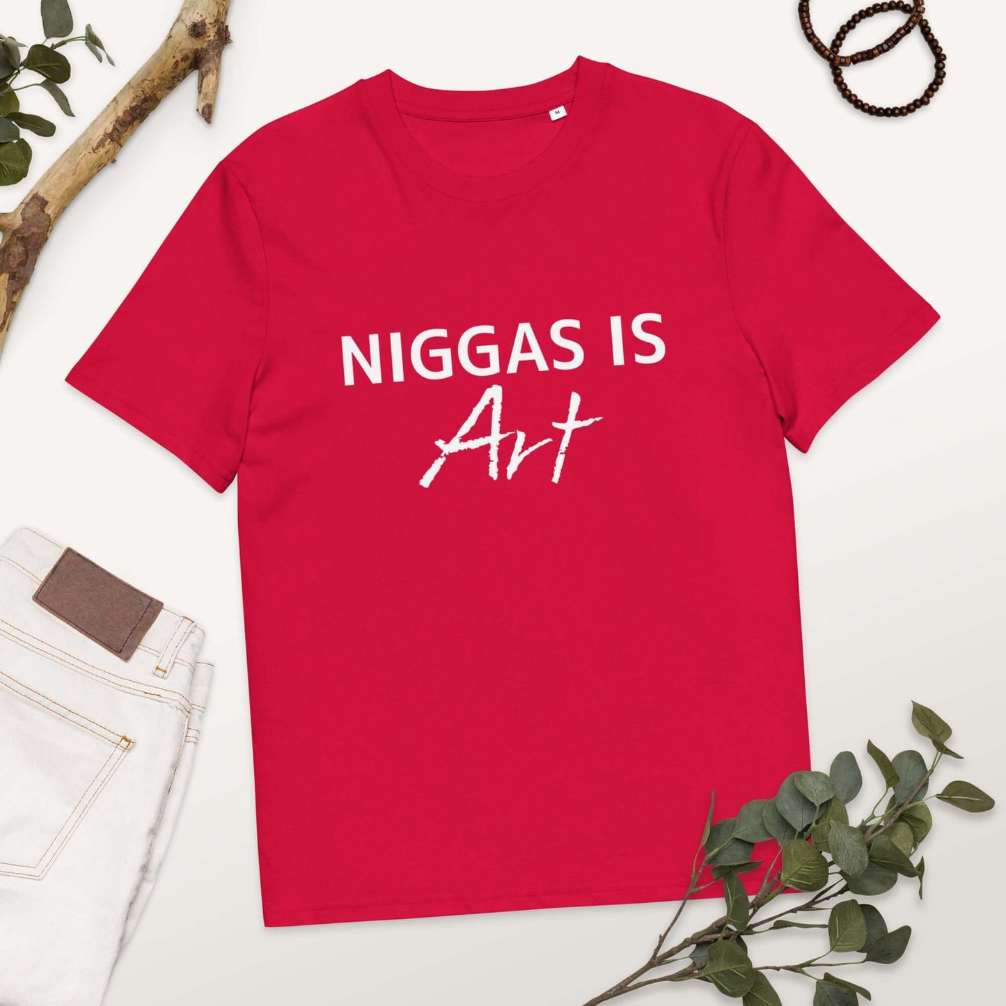 NIGGAS IS ART Unisex organic cotton t-shirt