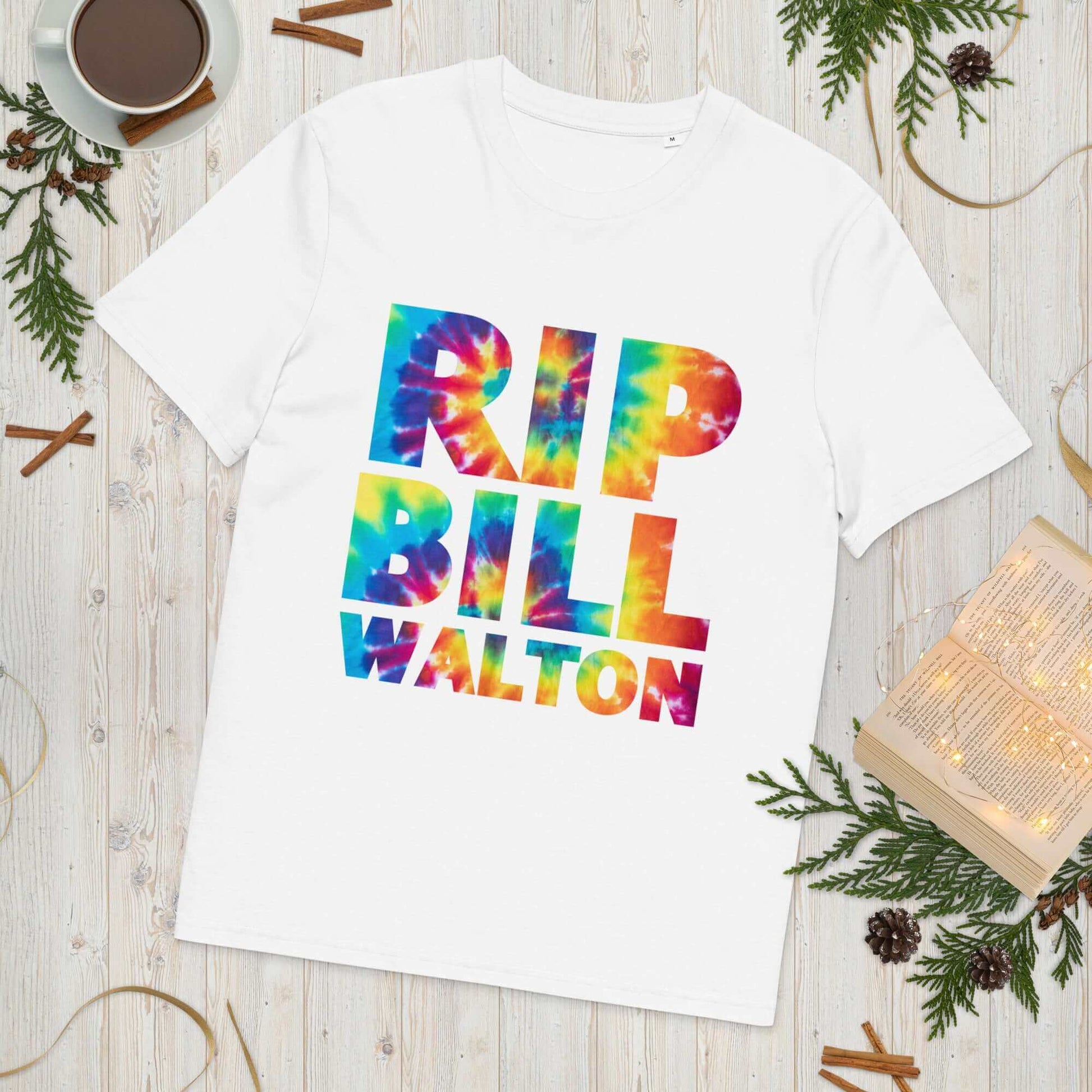 RIP Bill Walton Tie Dye Unisex organic cotton t-shirt