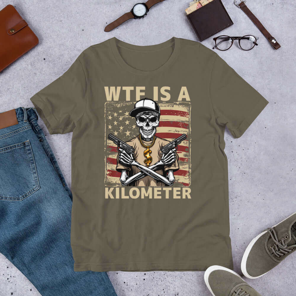 wtf is a kilometer shirt | Unisex t-shirt