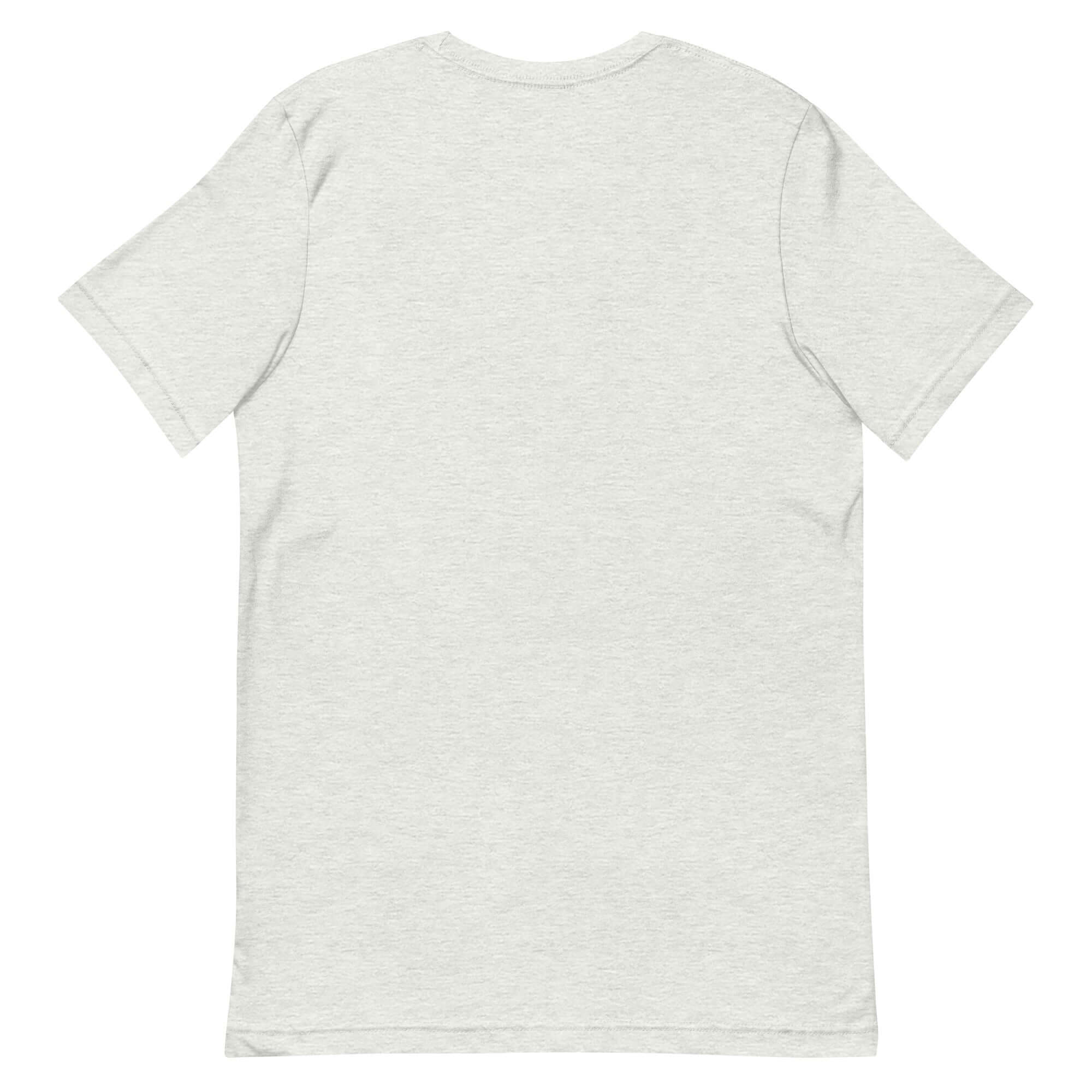 Back view of the Protect the Dolls unisex t-shirt showcasing minimalist design and soft fabric.