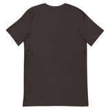 Back view of Toonces Driving School unisex t-shirt in dark color, featuring a clean and simple design.