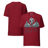 Bigfoot Realer Than Your Bitch Ass Funny Sasquatch T-Shirt featuring retro woodcut-style artwork.