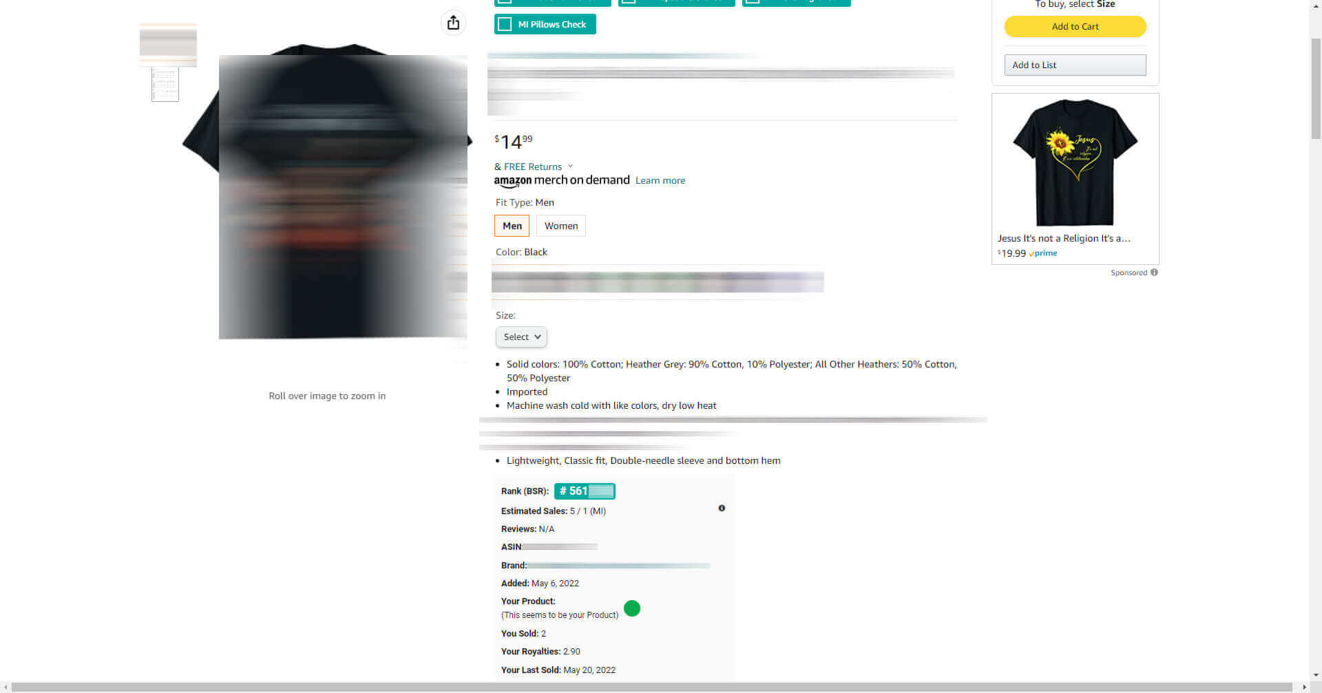 Custom Merch by Amazon T-Shirt Designs with Expert Keyword Research - available at Merch Crafter™